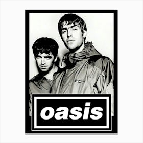 come back oasis britpop music band 2 Canvas Print