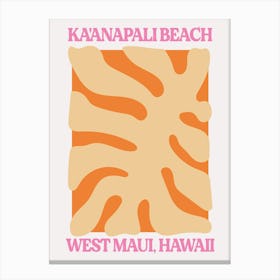 Maui Beach Hawaii Canvas Print