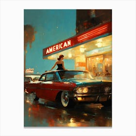 American Diner Canvas Print