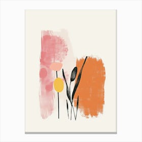 Nostalgic Echo Mid Century Style Canvas Print