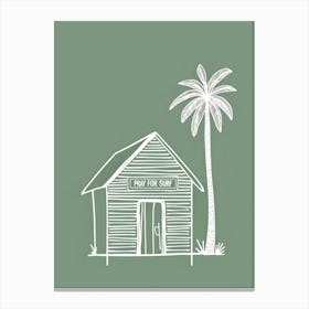 Beach Hut 3 Canvas Print