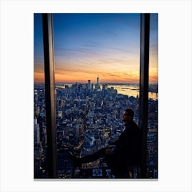 A Developer In Manhattan Casting An Eagle Eye View On The Citys Architectural Evolution With The M (4) Canvas Print