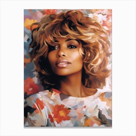 Tina Turner Kitsch Portrait Canvas Print