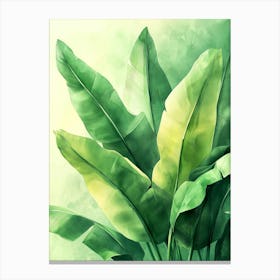 Watercolor Tropical Leaves Toile