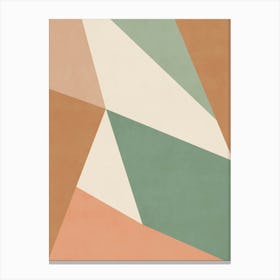 Abstract Geometric - Terracotta 01 Canvas Print