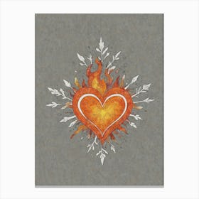 Heart Of Fire 6 Canvas Print