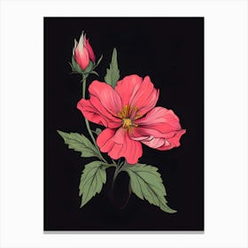 Pink Flower 12 Canvas Print