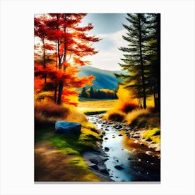 Autumn Landscape Wallpaper 2 Canvas Print