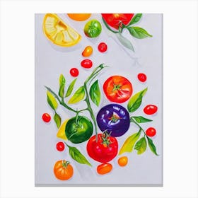 Tomato Marker vegetable Canvas Print