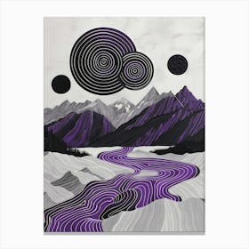 Purple River Canvas Print