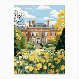 Mount Stewart House And Gardens United Kingdom Illustration 3  Canvas Print
