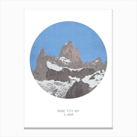 Mount Fitz Roy Patagonia Mountain Canvas Print