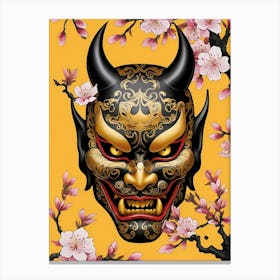 Floral Irezumi The Traditional Japanese Tattoo Hannya Mask (40) Canvas Print