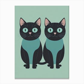 Two Cats Arts Prints (3) Canvas Print