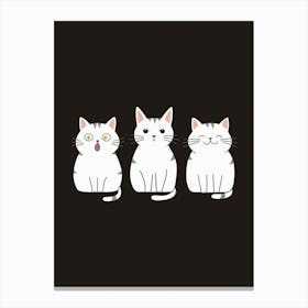 Kawaii Cats Canvas Print