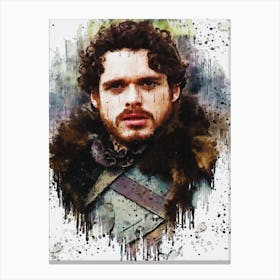 Robb Stark Game Of Thrones Painting Canvas Print