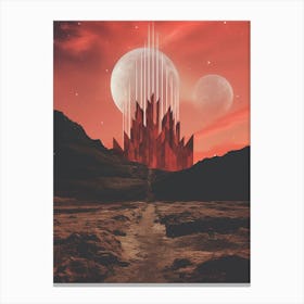 Other worldly Cosmic landscape 1 Canvas Print