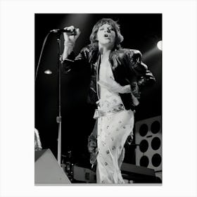 Singer Mick Jagger Performing With The Rolling Stones At Kings Hall, Manchester, 11th September 1973 Canvas Print