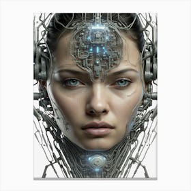 Futuristic Woman Canvas Print