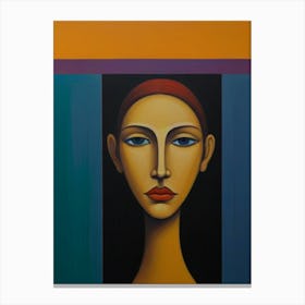 Face Of A Woman Canvas Print