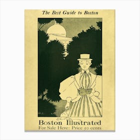 The Best Guide To Boston, Ethel Reed Canvas Print