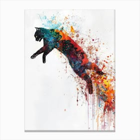 Cat Jumping Canvas Print Canvas Print