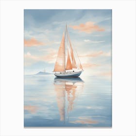 Sailboat On The Sea Canvas Print