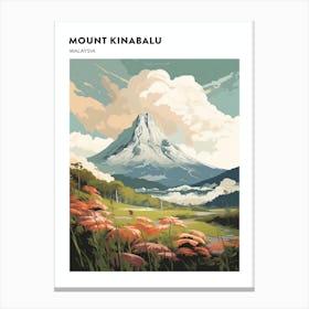 Mount Kinabalu Malaysia Hiking Trail Landscape Poster Canvas Print