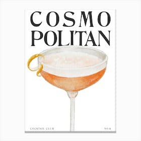 Watercolour Cosmopolitan Canvas Print