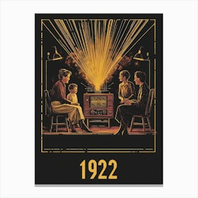 Aihrgdesign A Vintage Technology Poster Celebrating The Radio A36a3eb0 78e4 442e 9655 4922e10d492e 0 Canvas Print