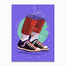 Shoes Of Sneakers Canvas Print