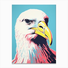 Andy Warhol Style Bird Albatross 3 Canvas Print