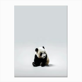 Minimal Panda Bear Canvas Print
