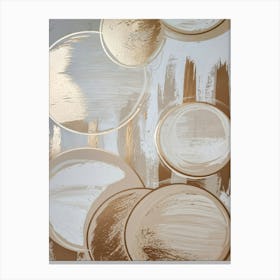 Gold Circles Canvas Print