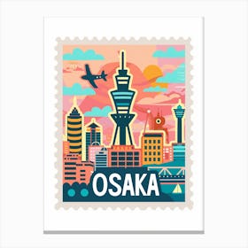 Osaka City Skyline Canvas Print