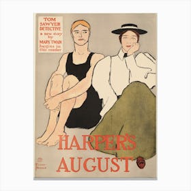 Harper's August , Edward Penfield Canvas Print