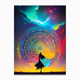 Girl In The Sky Canvas Print