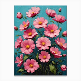 Pink Cosmos 6 Canvas Print