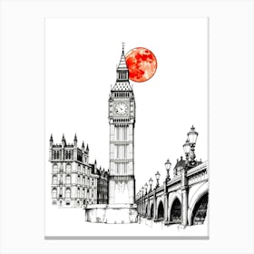 Big Ben And London Bridge Canvas Print