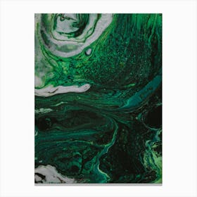 Green Marble Canvas Print