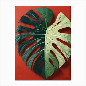 Monstera Leaf Canvas Print