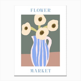 Flower Market 25 Canvas Print