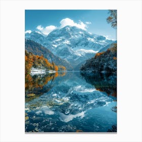 Autumn Mountain Lake Canvas Print