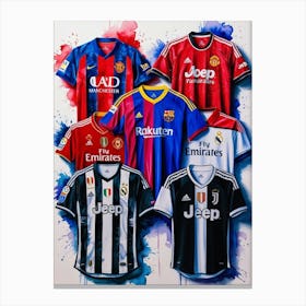 Soccer Jerseys 3 Canvas Print