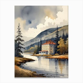 House By The River 1 Canvas Print