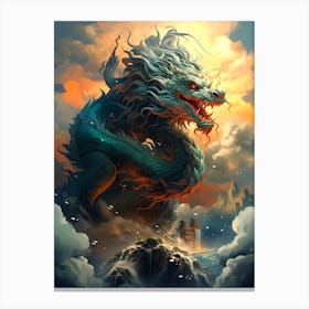 Dragon In The Sky 2 Canvas Print