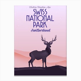 Swiss National Park Switzerland  Canvas Print