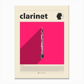 Clarinet Canvas Print