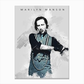 Marilyn Manson Musician Canvas Print