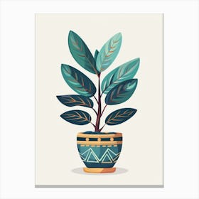 Plant In A Pot 58 Canvas Print